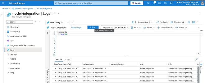 Log Analytics Workspace